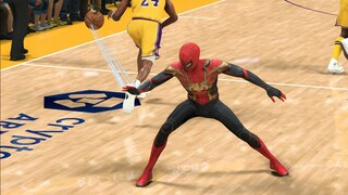 When Spider-Man comes to the NBA! Offense and Defense 999999 (Vertical Version)
