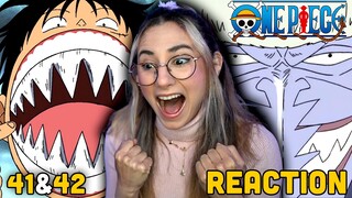 LUFFY vs ARLONG !!!🏴‍☠️ One Piece Anime Ep 41 & 42 REACTION & REVIEW