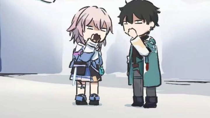 【心脏弱真君】三月七：你说咱们家主角怎么老是在翻垃圾桶？会不会是…