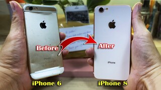 I Turn Destroyed iPhone 6 into an iPhone 8 | Restoration Broken Phone