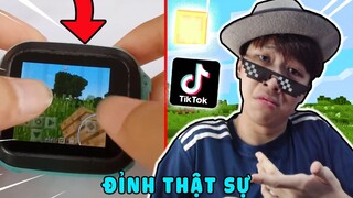 Đồng Hồ Chơi Minecraft 😱 - VINH THỬ NGHIỆM CÁC VIDEO TIKTOK MINECRAFT TRIỆU VIEW (Phần 6)