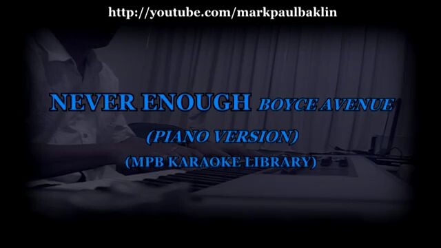 Never Enough Karaoke