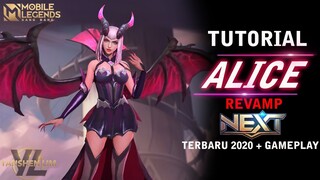 Tutorial cara pakai ALICE REVAMP TERBARU 2020 Mobile Legend Indonesia