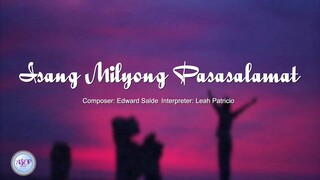 Leah Patricio - Isang Milyong Pasasalamat by Edward Salde | Lyric Video