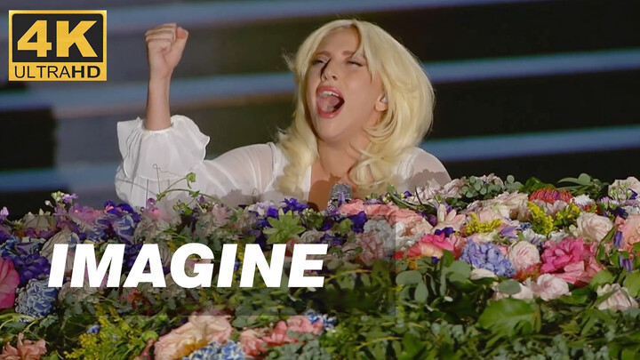[Music]Lady Gaga's covering of John Lennon's <Imagine>