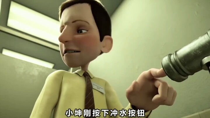 While the man was just using the restroom, it somehow triggered a severe cleanliness obsession in hi