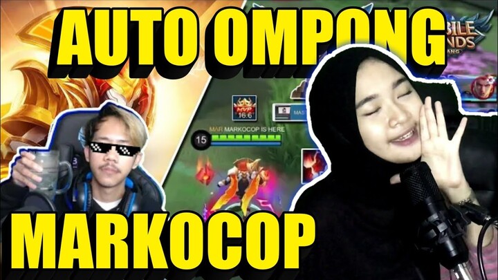 REACTION MARKOCOP DIKASIH ALDOUS MUSUH DI MCL MUSUH AUTO OMPONG - MOBILE LEGENDS
