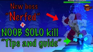 New Update!BOSS *NERFRED*|Easy Guide to  Solo Beat Boss|Tips| in Anime Fighting Simulator