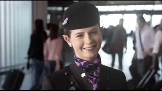 Probably the airline that is best at making movies: the flight attendant is an elf sister, the Hobbi