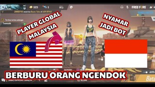 🇲🇨 BERBURU PLAYER NGENDOK DI SERVER MALAYSIA 🇲🇾, PRANK JADI BOT DI SERVER LUAR NEGERI FREE FIRE INDO