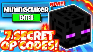 ALL 7 NEW SECRET OP CODES For MINING CLICKER SIMULATOR In Roblox Mining Clicker Simulator Codes!