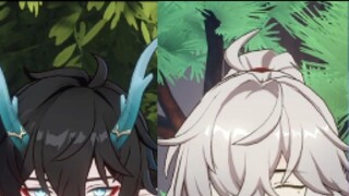 New Year's Wish: Let Dan Heng release the dragon horns and dragon tails... (Hehe