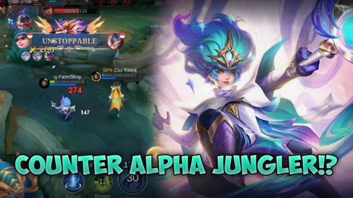 COUNTER ALPHA JUNGLER!? - Mobile Legends