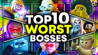 Top 10 WORST Boss Battles In LEGO Games