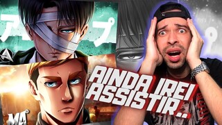 REACT Levi Ackerman Minha Última Missão AniRap / Erwin Smith (Shingeki no Kyojin) - Sasageyo  M4rkim