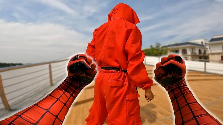 Money Heist vs Spider-Man Parkour POV || Action Movie || FLAMAN || Superhero In Reallife