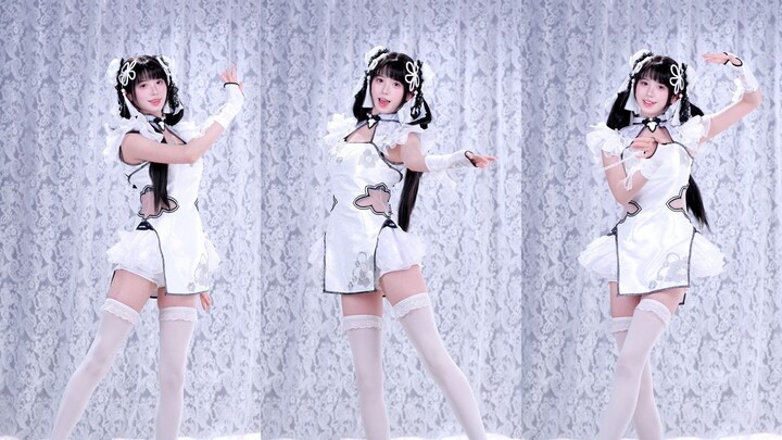 ใครจะไปปฏิเสธชุดกี่เพ้าสีขาวเต้นเพลง “ลั่วฮวาชิง” ได้ล่ะ!!