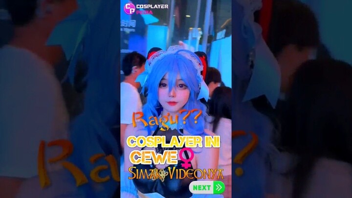 Masih Ragu Gender huozhimunanyyds Si Cosplay Ganyu Eskalator Ini Cewe? #shorts #cosplay