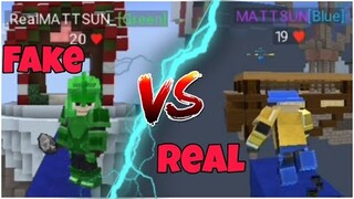 MATTSUN Fake VS Real in Bed Wars Blockman Go (Part 4)