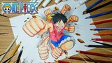 How To Draw Monkey D. Luffy (One Piece) | Cara Menggambar Anime - Monkey D. Luffy