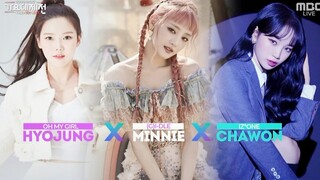 主唱合作！IZONE金采源、(G)I-DLE Minnie、Oh my girl崔孝定特别合唱舞台！