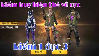 [Garena free fire] #174 cách lên tốp huy hiệu thẻ vô cực đơn giản up 1 được 2