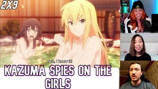 Kazuma Spies On The Girls | Konosuba - Reaction Mashup