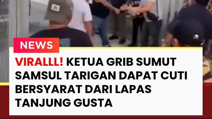 Momen Bebasnya Ketua GRIB Sumut Samsul Tarigan dari Lapas Tanjung Gusta Usai Cuti Bersyarat