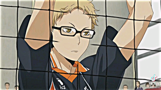 #Tsukishima the middle blocker  #Karasuno team