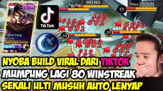 GILA! 80 WINSTREAK RANKED PAKAI BRODY FULL CRITICAL! SEKALI TAMPOL MUSUH MODAR? - Mobile Legends