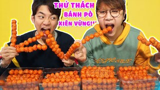 THỬ THÁCH BÁNH PÒ XIÊN VỪNG!!! AI PHẢI HÔN CHUỐI BÉO 💋