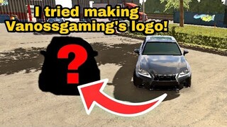 I Tried Making Vanossgaming's Logo on a Car's Hood | Car Parking Multiplayer