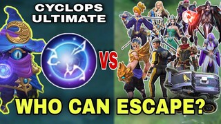 CYCLOPS ULTIMATE vs HEROES in Mobile Legends | Who Can Escape Cyclops Ultimate?