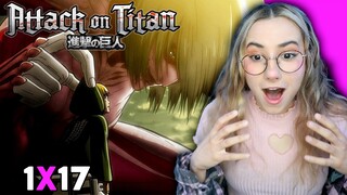 FEMALE TITAN ! Attack on Titan REACTION 1X17 !