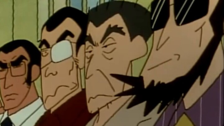 Boss, boss, run away, the police are here to catch you! ! ! #crayon shin-chan