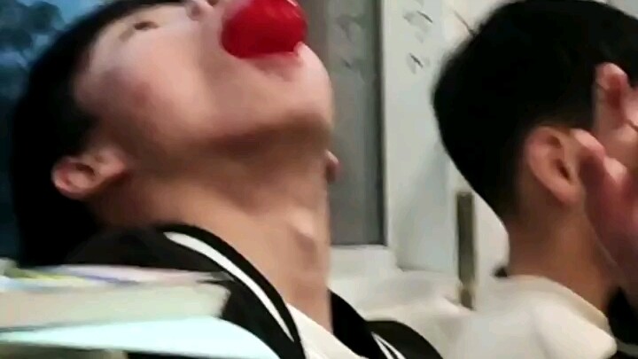 Today's boys really love eating everything.