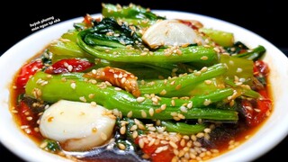 Thêm một món ăn ngon từ CẢI NGỒNG thơm ngon tăng sức đề kháng | veg recipes | món ngon tại nhà T1112