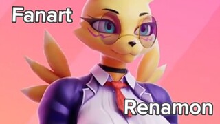 Fanart my Bubub Renamon Chan 🔥🔥🔥