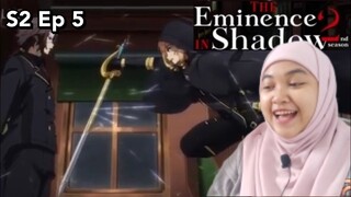 JOHN SMITH VS SHADOW GARDEN | The Eminence In Shadow Season 2 Episode 5 REACTION INDONESIA