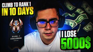 RANK 1 IN 10 DAYS OR I LOSE 5000$ | DAY 1