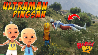 UPIN IPIN  DAN  BOBOIBOY MENYELAMATKAN ULTRAMAN DYNA - GTA 5 MOD ULTRAMAN