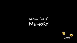 [Original Key/ Instrumental] Memory (From the musical "Cats")