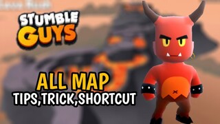 TIPS AND TRICK SHORTCUT ALL MAP - Stumble Guys Indonesia