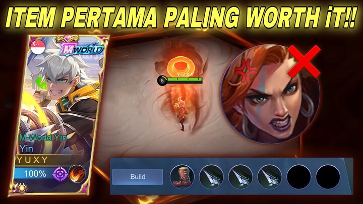 Item Pertama Paling Worth It Wajib Coba | Gameplay Yin ExpLane Highlights Mobile Legends