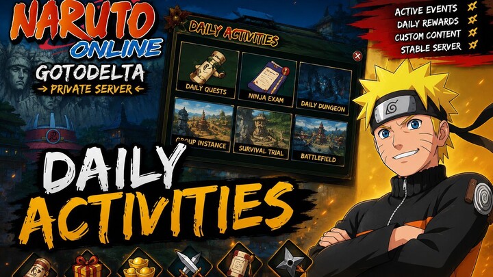 Naruto Online Daily Activities | GotoDelta Private Server