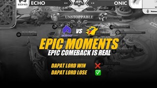 Epic Comeback is Real, Echo vs Onic PH Match 3 | MPL PH Season 9