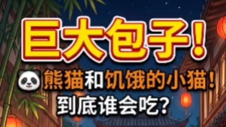 🐼 穷熊猫变成了英雄！｜The Poor Panda Who Became a Hero।my first video support 💯