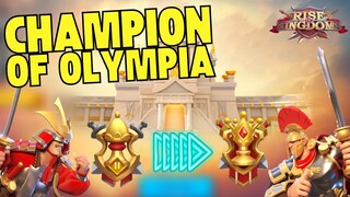 COBA KEJER RANKED Champions Of Olympia dgn GUAN YU TRAJAN ARTEMISIA | RISE OF KINGDOMS ROK INDONESIA