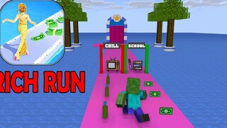 Monster School RICH RUN CHALLENGE - Minecraft แอนิเมชั่น