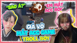 [Free Fire] Yến Nhi Giả Vờ Mất Acc Game Troll Boy Và Cái Kết...? | Yến Nhi Gaming